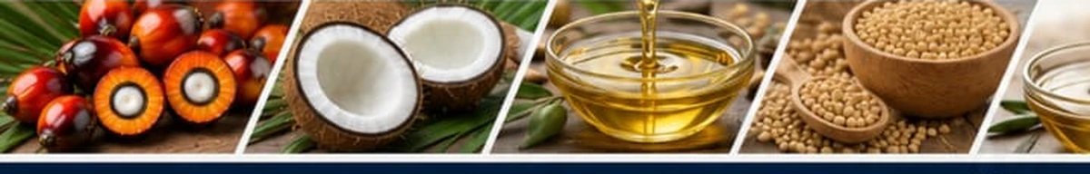 Palm fruit, coconut, soyabean and edible oil product materials
