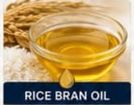 Supplied product photograph representing Rice Bran Oil